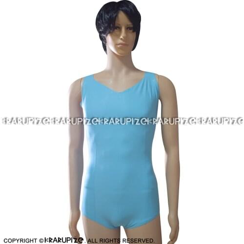 Black Sexy Halter Latex Swimsuit Without Zipper Body Suit Catsuit Rubber Bodysuit Zentai LTY-0278