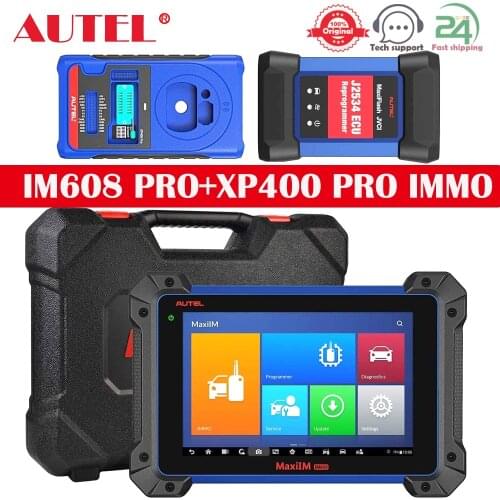 Autel MaxiIM IM608 Pro Advanced Key Programmer with XP400 Pro IMMO ECU Reset/Adaption Diagnostics,Key Learning for AUDI Benz BMW