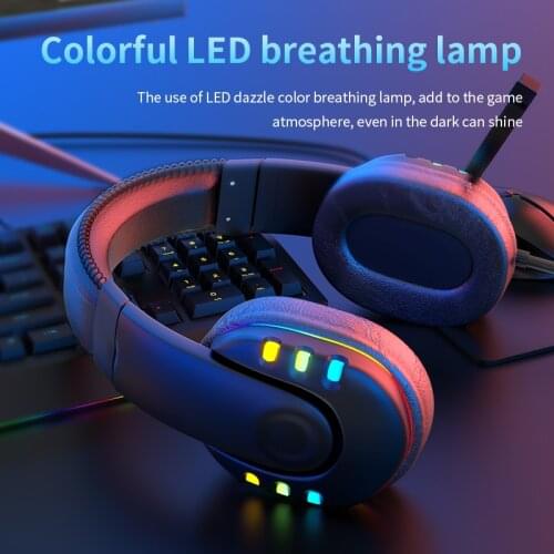 Wired Headphones Luminous Earphones Stereo-Gaming-Headset Mobile Computer Universal