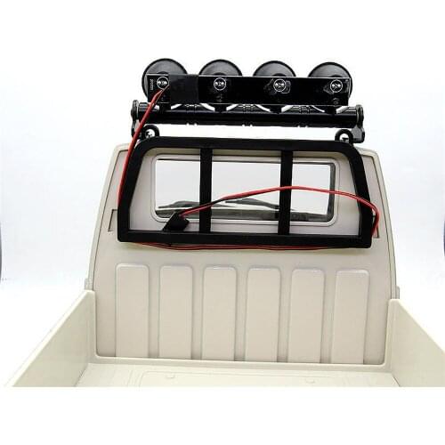 RC Car Spotlight Flashlight LED Lamp Roof Dome Light with Adapter Cable for 1:12, 1:10 for WPL D12 Climbing RC Model Car Parts