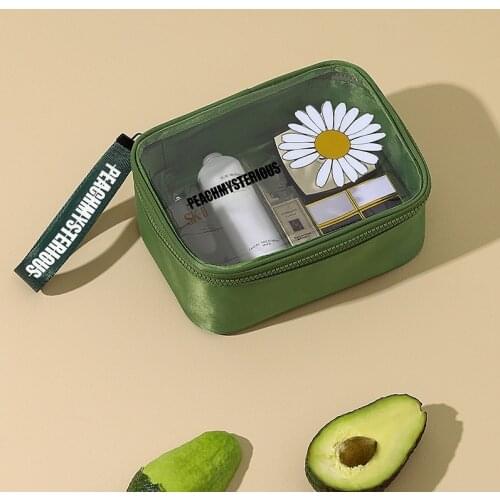 Featured ladies travel storage bag PVC transparent cosmetic bag female waterproof zipper beauty box travel cosmetic bag bag