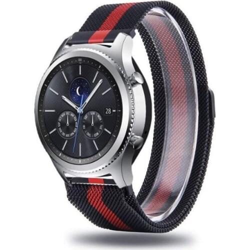 20mm 22mm For Huawei Watch GT GT2 Smart Watch Strap For Samsung Galaxy Watch 42mm 46MM Watch Band Stainless Steel Strap Magnetic