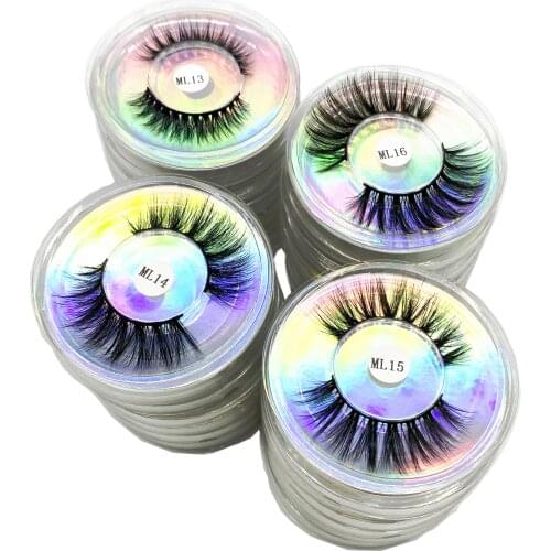 Wholesale eyelashes 200pcs natural long 3d faux Mink Lashes Wholesale Makeup False Eyelashs Thick In Bulk