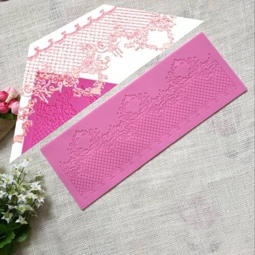 Luxury European-style wedding cake fancy lace cake mold Chocolate cake lace decoration