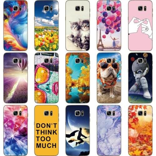 Silicone Case For Samsung Galaxy S7 Edge Case Cute Pattern Soft TPU Phone Case For Samsung Galaxy S7 S 7 Back Cover Bumper Coque