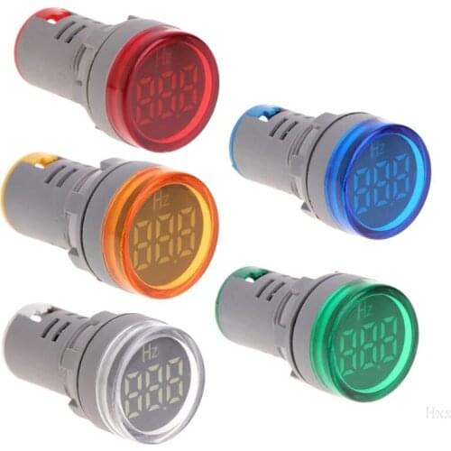 22mm LED Display AC Frequency Meter Electricity Hertz Indicator Hz Pilot Light OOTDTY