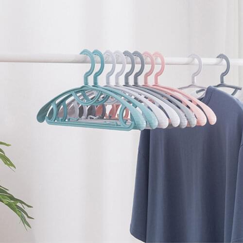 1PC Universal Clothes Drying Rack Plastic Seemless Anti-slip Adult Clothes Rack Creative Hanging Clothes Brace Clothes Rack U3