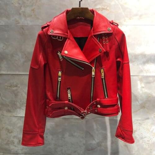 2021 Autumn New Natural Sheepskin Coat Women Long Sleeve Casual Genuine Sheep Leather Jacket Female Clothing