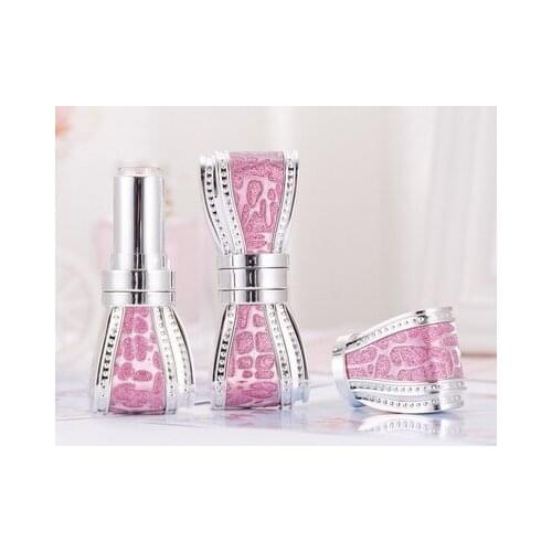 12.1mm Diamond Bowknot Lipstick Tube High Grade Lip Balm Tubes Cosmetic Bottles Tubes