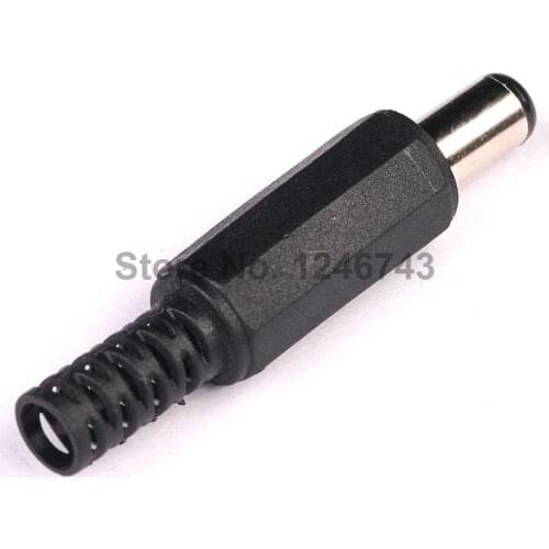 20PCS 2.1mm x 5.5mm 5.5*2.1 Male DC Power Plug Jack Adapter Connector Plastic Cover