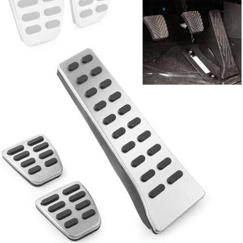 3Pcs Car MT Foot Pedals Gas Brake Clutch Pedal Pads For 2016-2019 Hyundai Sonata Tucson IX35 Santa Fe For Kia Optima Sorento etc