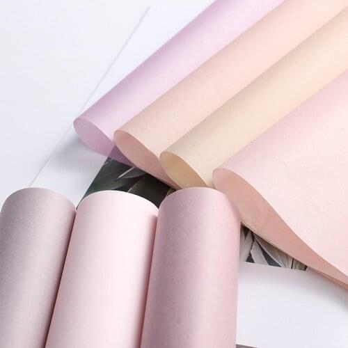 40pcs/lot 50x70cm Solid Color Tissue Paper Clothing Packing Flower Bouquet Wrapping Paper Gift Packaging Craft Paper