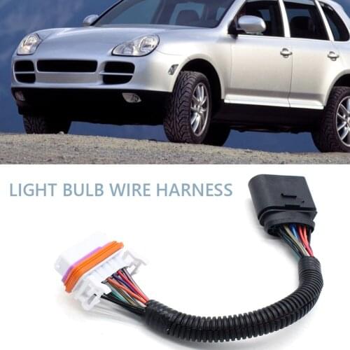 Car Xenon HID Front Headlight Headlamp Bulb Wiring Harness for Porsche Cayenne 95563123911 955 631 239 11 Auto Parts Accessories