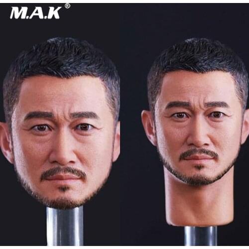 Jason Wu Headplay GC026 1/6 Scale Asian Tough Guy Wu Jing Head sculpt Head Carving Model Fit 12" Action Figure Accessory