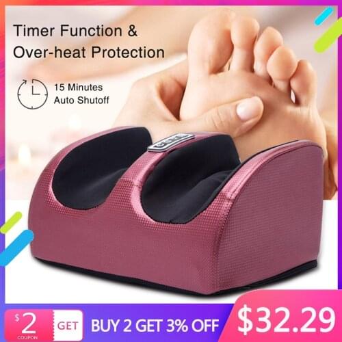 Foot Massage Machine Electric Shiatsu Foot Massager Heating Therapy Foot Massage Roller for Relief Calf Leg Fatigue