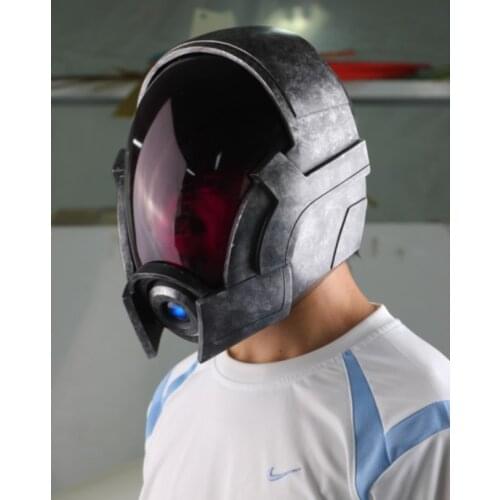 IGACG MASS EFFECT 3 Tali Zorah LED Helmet With Arylic Visor Tali Mask For Cosplay Party Props Without Battery FRP Material