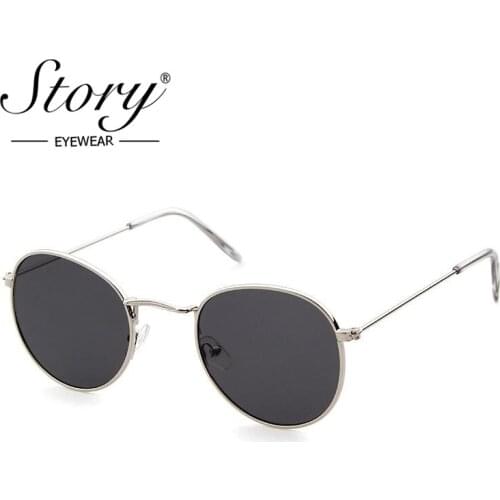 STORY Classic Retro Women Sunglasses Metal Flat Light Mirror Glasses 2017 Brand Designer Men Aviation Clear Lens Eyeglasses