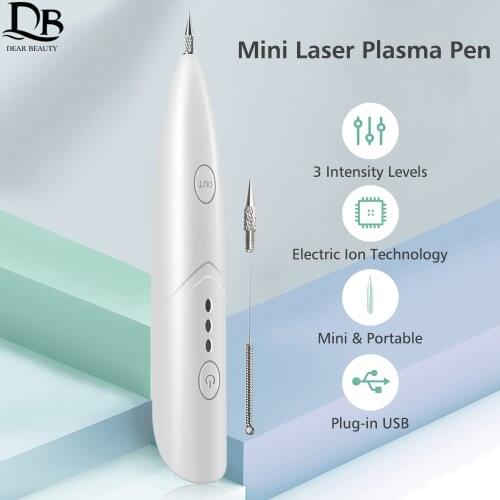 Mini Laser Plasma Pen Portable Laser Tattoo Freckle Remover Mole Removal Machine Dark Spot Eraser Face Care Skin Tag RemoverTool