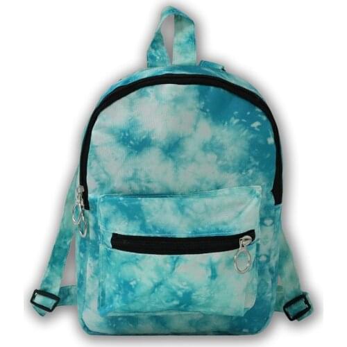 Tie Dye Mini Backpack Candy Print Backpack Boys Girls SchoolBag Zipper Bookbag Back Bag for Girls Boys Schoolbag Men Sac A Dos