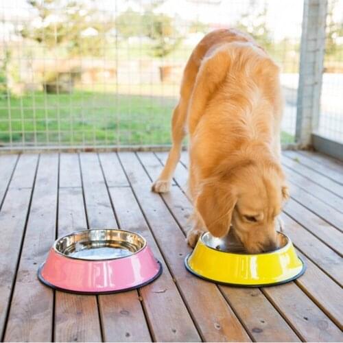 S-3XL Dog Bowls Stainless Steel Travel Footprint Feeding Feeder Water Bowl For Big Dogs Feeding Dish Fit All Pet Puppy Cat Bowl