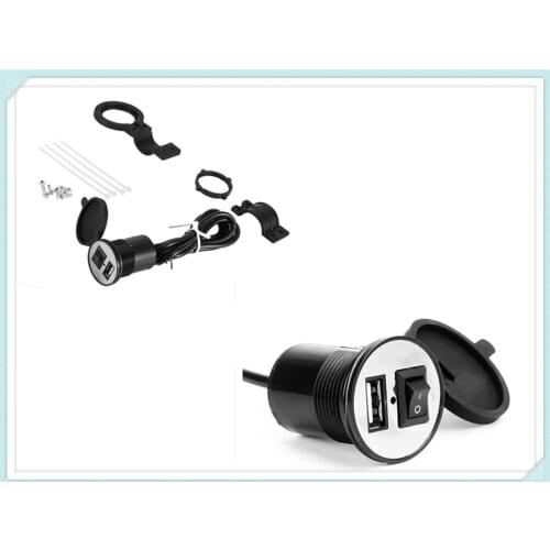 Motorcycle USB mobile phone charger power supply waterproof for Kawasaki VERSYS 650cc ZG1000 CONCOURS ZRX1100 1200 ZX1100