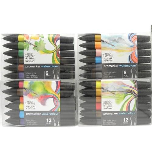 Winsor & Newton Promarker Watercolor Brush Pen Art Markers Set