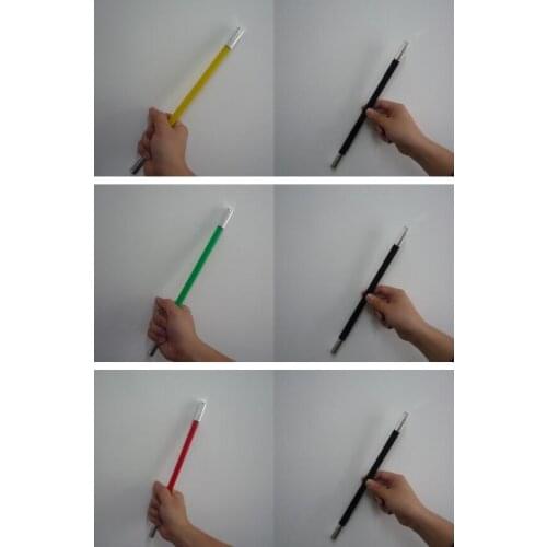 Pack of 3 pcs Changing Color Magic Wand / Cane Magie Tricks Stick Magie Close Up Illusions Gimmick Magia Toys Classic Magie Prop