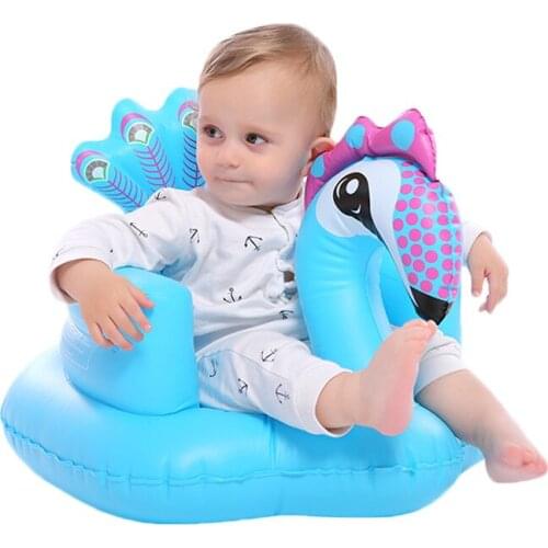 Baby Boys Girls Kids Children Inflatable Bathroom Sofa Armchair Seat Learn Portable Multifunctional Infant Seats Newborn Gifts