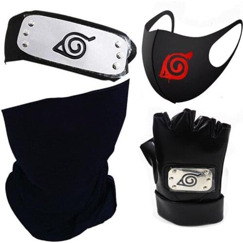 Ninja Anime Hapyto Kakashi Headband Cosplay Costume Props Uchiha Kunna Sword Weapon Armor Shuriken Throwing Darts Accessories