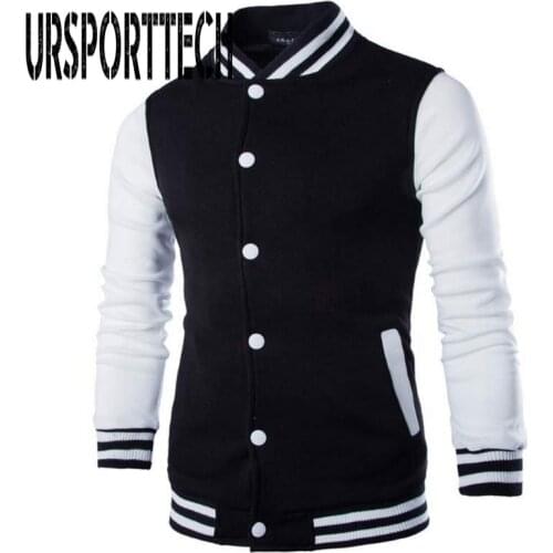 New Men Boy Baseball Jacket Men 2020 Fashion Design Black Mens Slim Fit College Varsity Jacket Men Brand Stylish Veste Homme