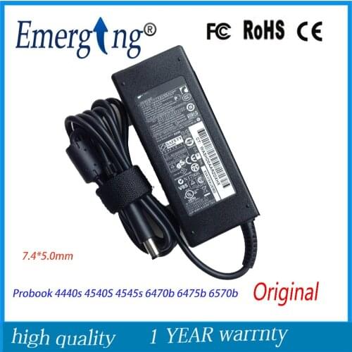 Original 19V 4.74A 90W 7.4*5.0mm AC Laptop Adapter Charger For HP Probook 4440s 4540S 4545s 6470b 6475b 6570b