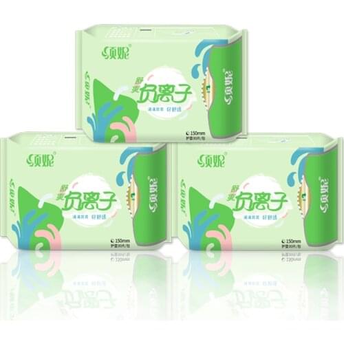 90pcs Anion Sanitary Pads Kill Bacteria Panty Liner Anti Inflammation Remove Yeast Infection Menstrual Pads Anion Sanitary Towel