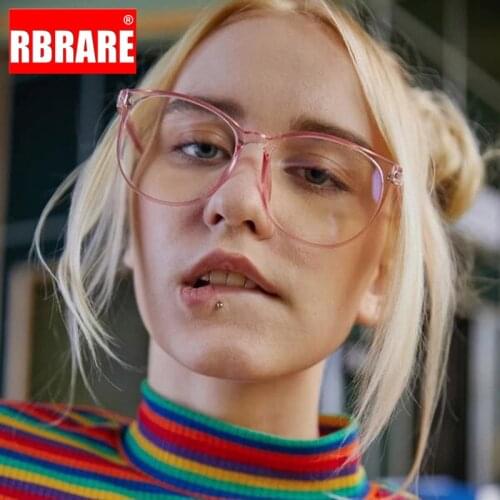 RBRARE Round Frame Glasses Women Vintage Eyeglasses Frames Women Blue Light Glasses Frame Retro Eyewear Monturas De Lentes Mujer