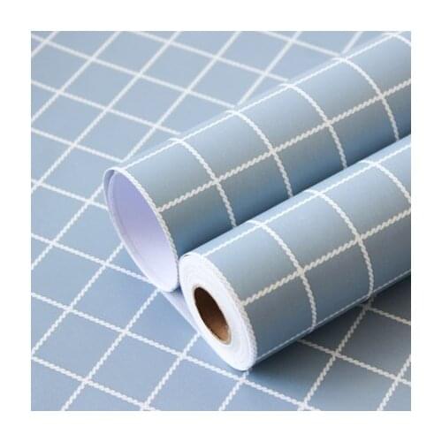 Lattice Wallpaper Self-adhesive Waterproof Moisture-proof Wallpaper Bedroom Student Dormitory Sticker Desktop Sticker