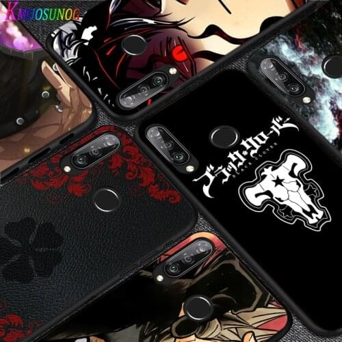 Silicone Black Cover Hot Black Clover Anime for Huawei P40 P30 P20 Pro P10 P9 P8 Lite E Plus 2019 2017 Phone Case Coque