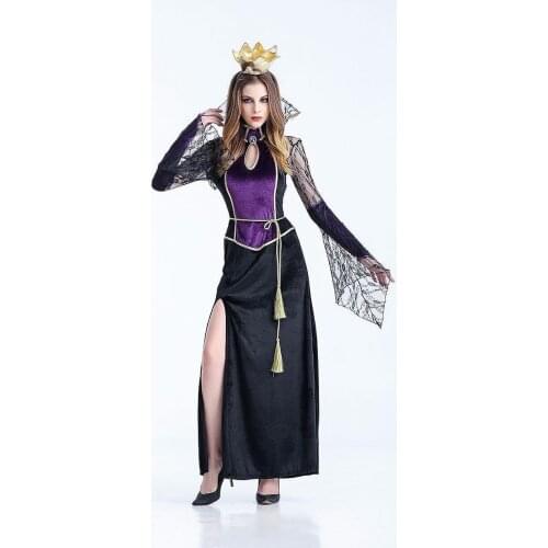 Halloween scary witch costumes cosplay spider Vampire queen costume Fantasia women sexy fantasias feminina para fancy Dress