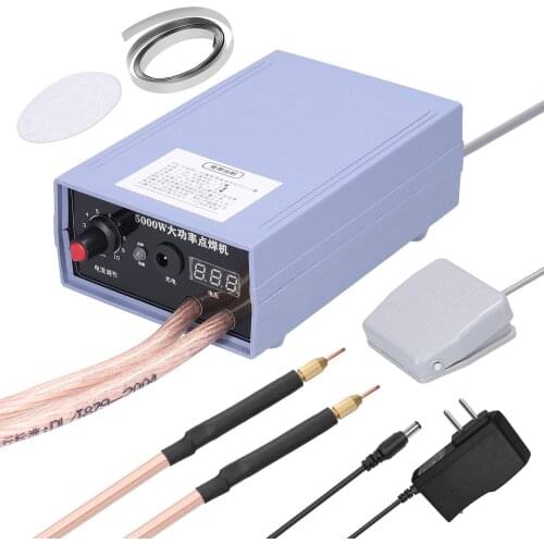 0-800A Household Portable 18650 Battery Spot-welding Machine High Power Rechargeable Welding Device for 0.1-0.25mm Nickel Sheet