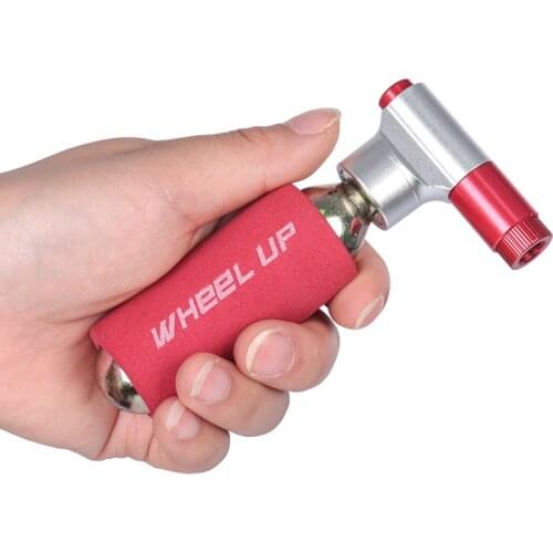 Wheel Up Hot Sale Bicycle Pump Mini Compressor CO2 Cartridge Pump Head Portable 5.3 mm Cycling Bicycle Accessories