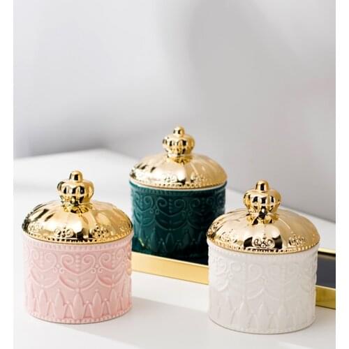 Vintage Desk Organizer Ceramic Storage boxes Lipstick Holder Earrings Jewelry Ring Box Jewelry Organizer Containers