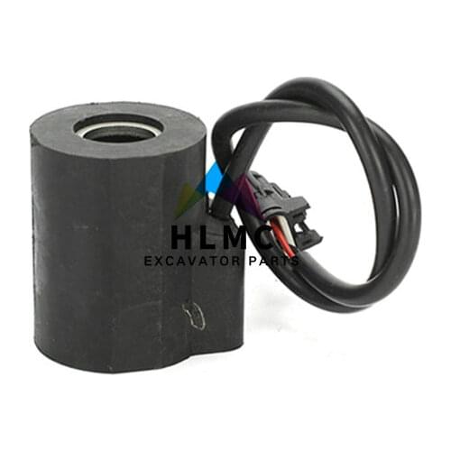High Quality Excavator Parts R220-5 R210-5 Round Solenoid Valve Coil EDH0427V-H for Hyundai