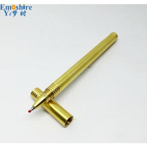 Bright Brass Ballpoint Pen High Quality Copper Ballpoint Pen Handmade Metal Gel Pen Brass Golden Stationery for Writing P289