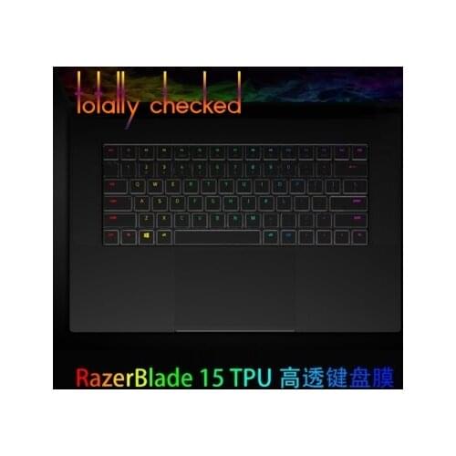 For Razer Blade 15 2018 2019 15.6 inch keyboard cover skin protectot Clear TPU Keyboard Cover Skin