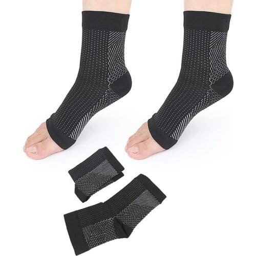 Women Men Elastic Sock Ankle Wrist Sprain Protector Sports Sweat-Absorbent Breathable Nylon Basketball Stretch Comfortable Socks