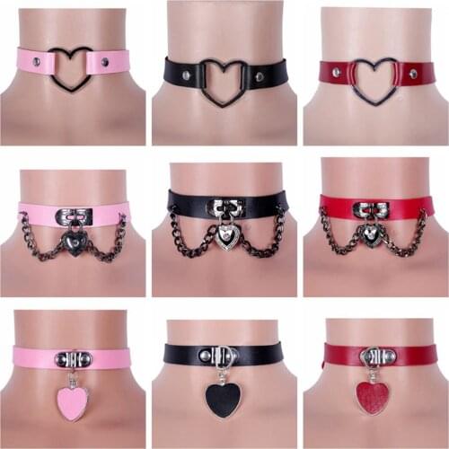 Punk Gothic Style Harness Women Collar Heart-Shaped Metal Festival Rave Costume Women Sexy Lingerie Accessories Sword Belt