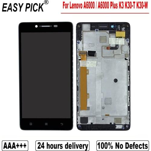 For Lenovo A6000 / A6000 Plus K3 K30-T K30-W LCD Display Touch Screen Digitizer Assembly For Lenovo A6010 / A6010 Plus