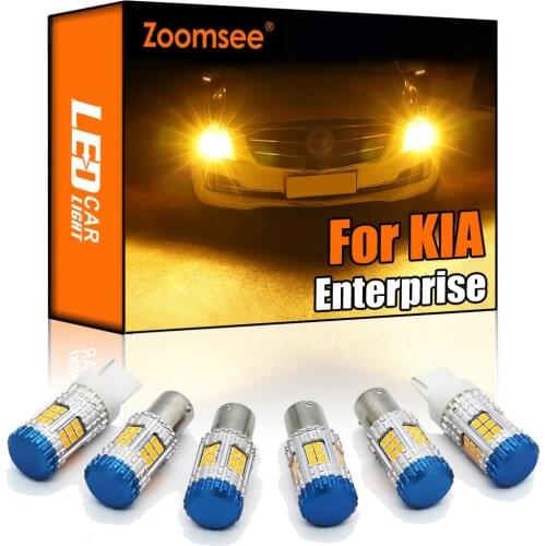 Zoomsee Canbus For KIA Enterprise 1997-2003 No Hyper Flash Error Auto LED Front Rear Turn Signal Light Indicator Bulb PY21W W21W