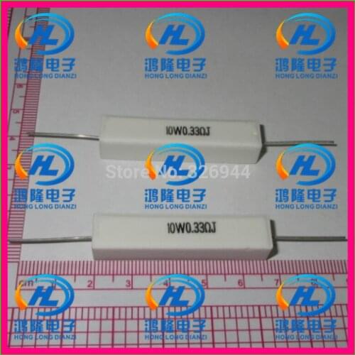 10pcs/lot) 10W 0.33 ohm +/-5% / 10W 0.33 ohm 5% / 10W 0.33RJ