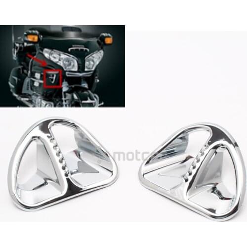 2pcs Motorcycle ABS Fairing Martini Air Intake Grills Decoration Body Kits Accessories Sticker For Honda Goldwing GL1800 2001-11