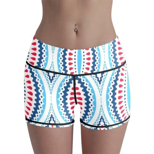 3D Digital Printing Fashion Casual High Waist Tight Elastic Yoga Shorts Women Breathable Running Fitness Pants Legging Wraps Leg