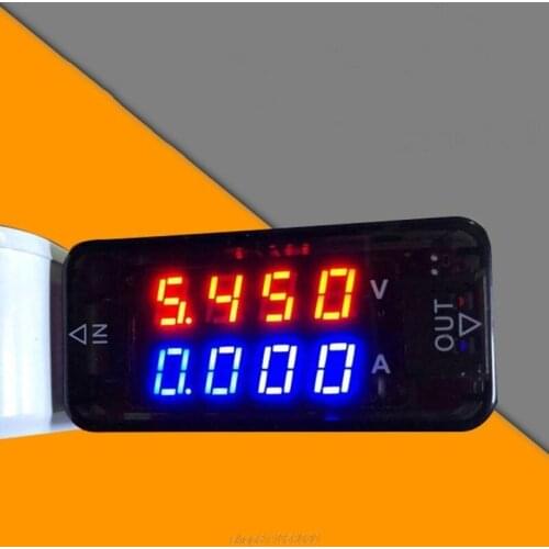 4-Digits USB Detector Charger Current Voltage Charging USB Voltmeter Amp Tester Jy7 21 Dropship